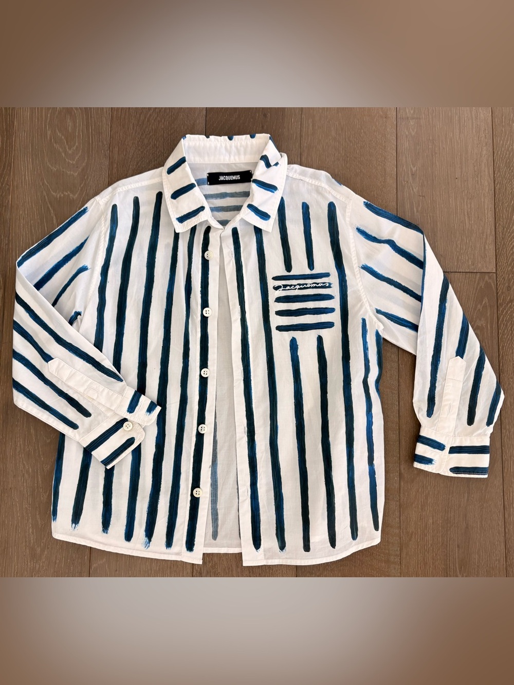 Boys Jacquemus Striped Cotton Shirt
